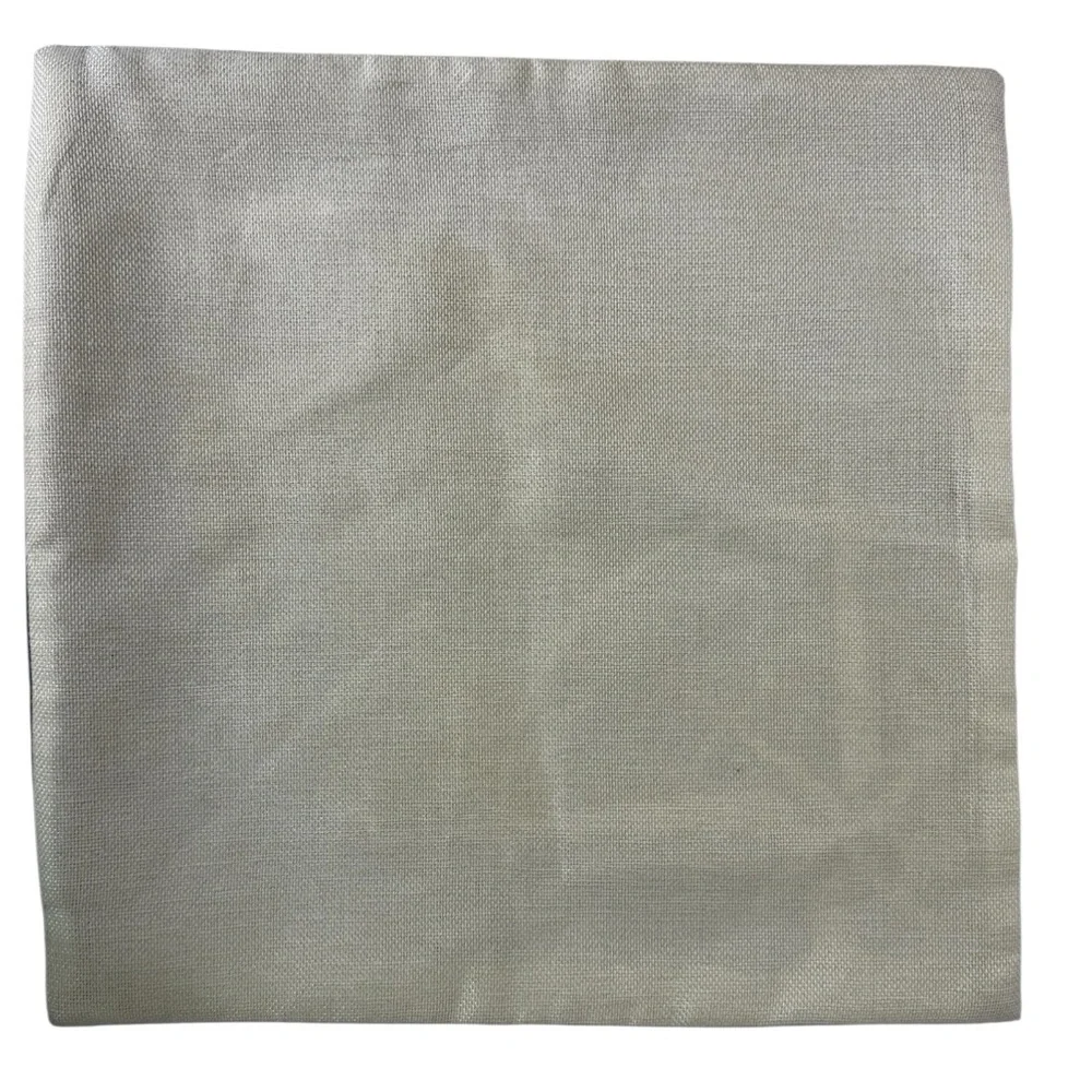Nautical‎ Navy Blue & Cream Throw Pillow Covers Set of 4 Burlap Zippered 16